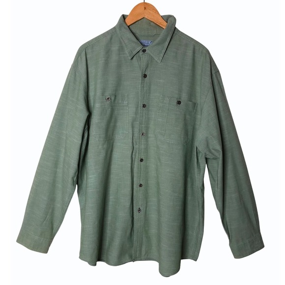 L.L.Bean Other - L.L.Bean Mens 100% Cotton XL Regular Fit Green Button Down Shirt Long Sleeve